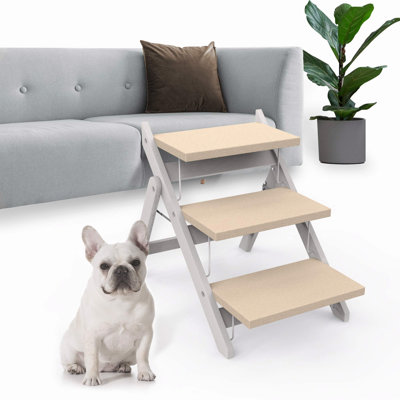 Tucker Murphy™ Pet Foldable Dog Stairs, Non-Slip Wooden Dog Ramp